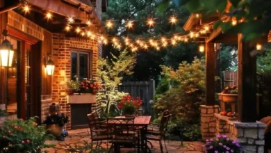 Outdoor lighting for patio