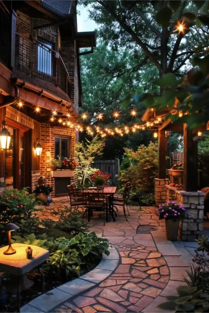 Outdoor lighting for patio