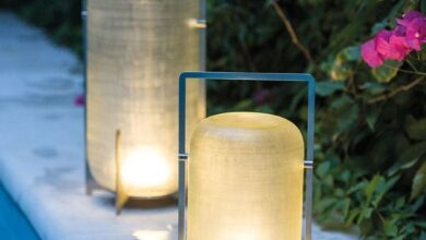Outdoor table lamps