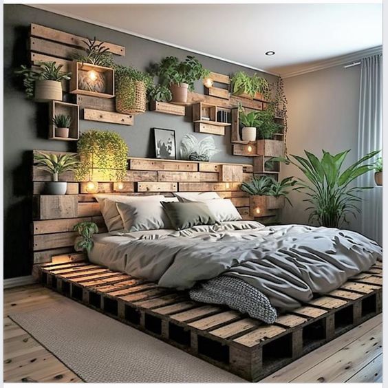 Pallet Bed Rustic DIY Furniture Solution for Cozy Bedroom Decor