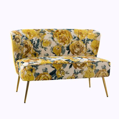 Patterned Loveseat