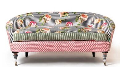 Patterned Loveseat