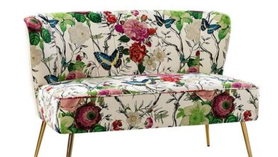 Patterned Loveseat