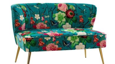 Patterned Loveseat