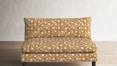 Patterned Loveseat