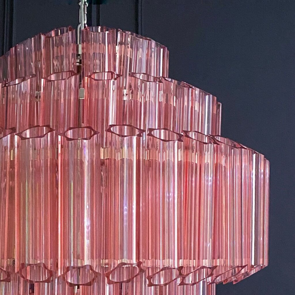 pink chandelier