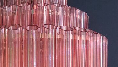 pink chandelier