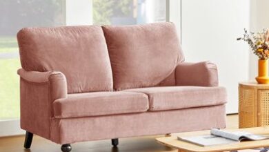 Pink Loveseat