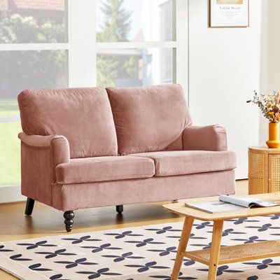 Pink Loveseat Chic and Stylish Sofa Option for Adding a Pop of Color to Your Living Room