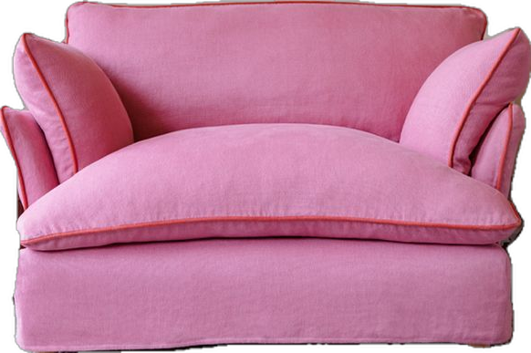 Pink Loveseat Stylish and Cozy Small Sofa for Your Living Room Decor