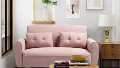 Pink Loveseat