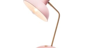 Pink bedside lamps