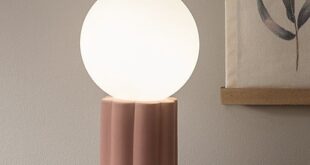 Pink bedside lamps