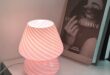 Pink bedside lamps