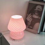 Pink bedside lamps