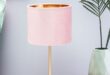 Pink bedside lamps