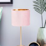 Pink bedside lamps