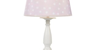 Pink table lamp for children