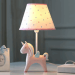 Pink table lamp for children