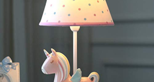 Pink table lamp for children