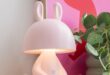 Pink table lamp for children