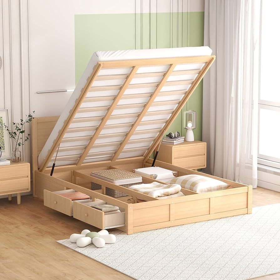 Platform Bed Frame With Storage