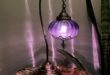 Purple table lamp