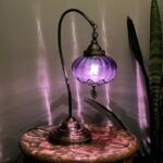 Purple table lamp