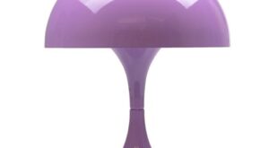 Purple table lamp