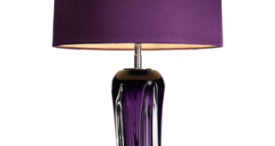 Purple table lamp