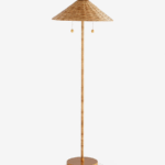 rattan floor lamp