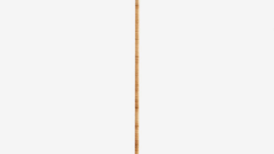 rattan floor lamp