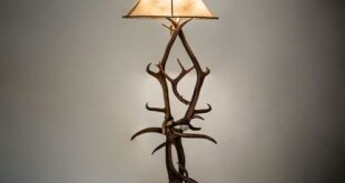 Rawhide work floor lamp