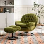 Reading Chair With Ottoman
