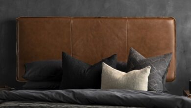 Real leather beds