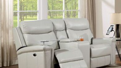 Reclining Leather Loveseat
