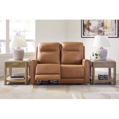 Reclining Loveseat Leather Luxurious Leather Love Seat That Lets You Lounge in Style