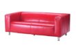 Red Leather Loveseat