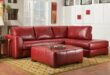 Red Leather Sectional Sofa