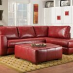 Red Leather Sectional Sofa