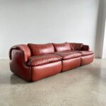 Red Leather Sofa