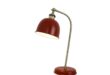 Red bedside lamps