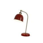 Red bedside lamps