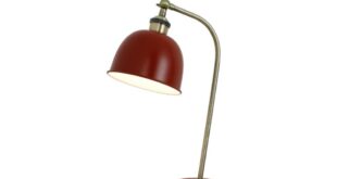 Red bedside lamps