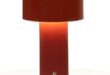 Red bedside lamps