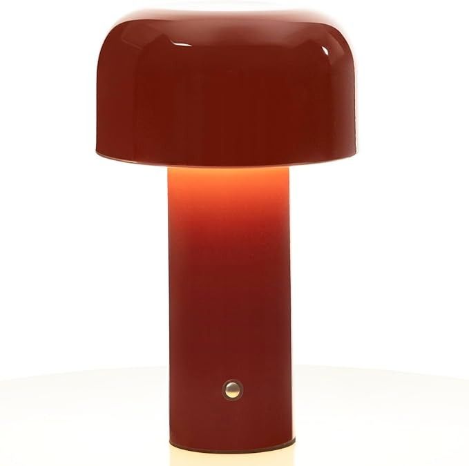 Red bedside lamps