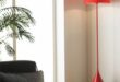 red floor lamp ideas