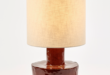 Red table lamp