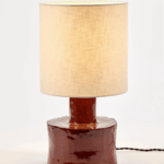 Red table lamp