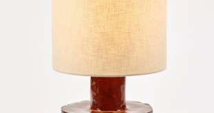 Red table lamp